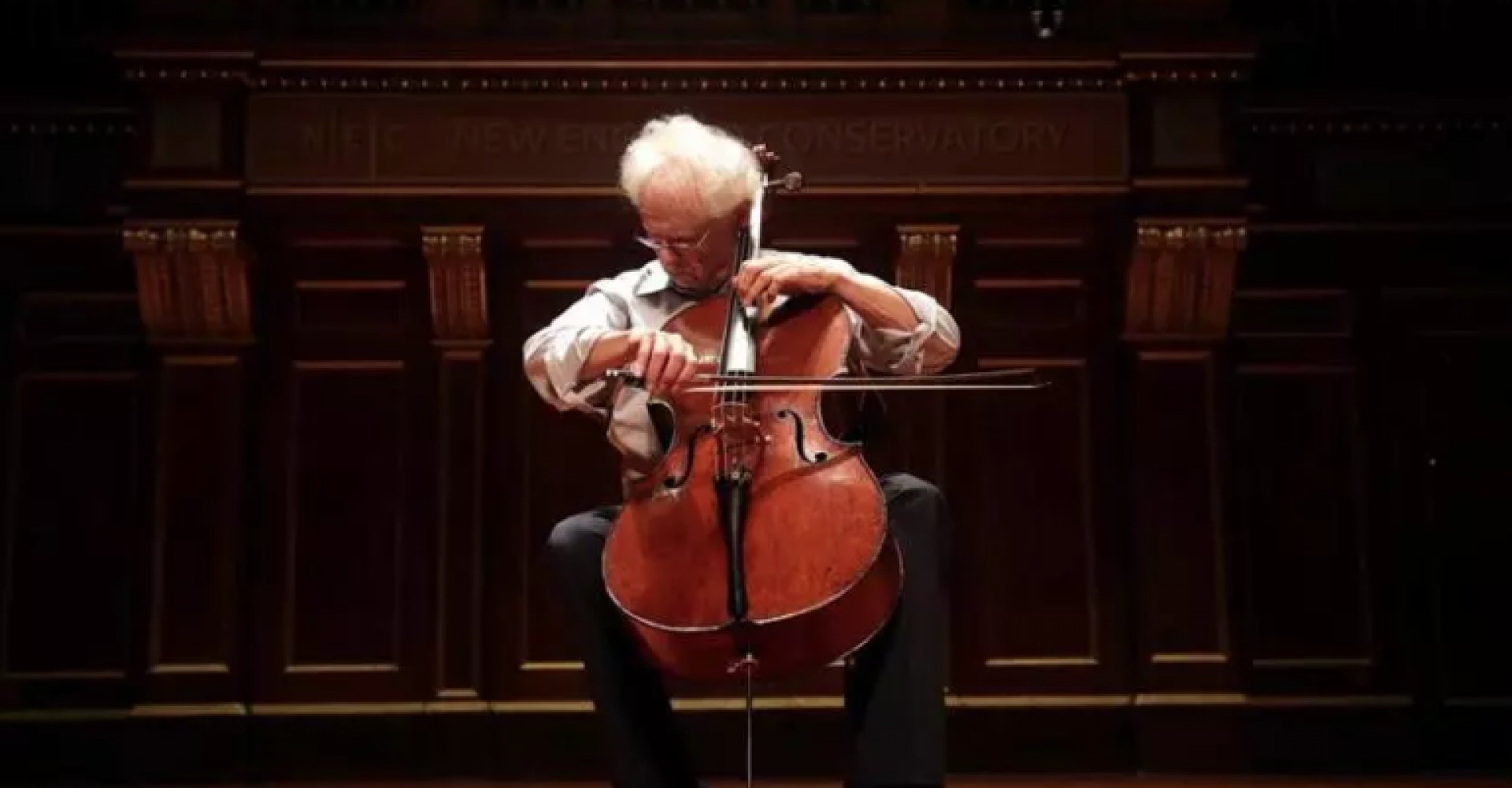 laurence lesser playing cello in jordan hall