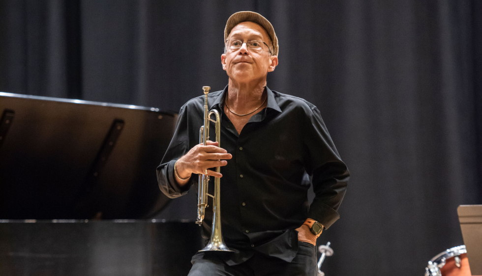 Dave Douglas with trumpet