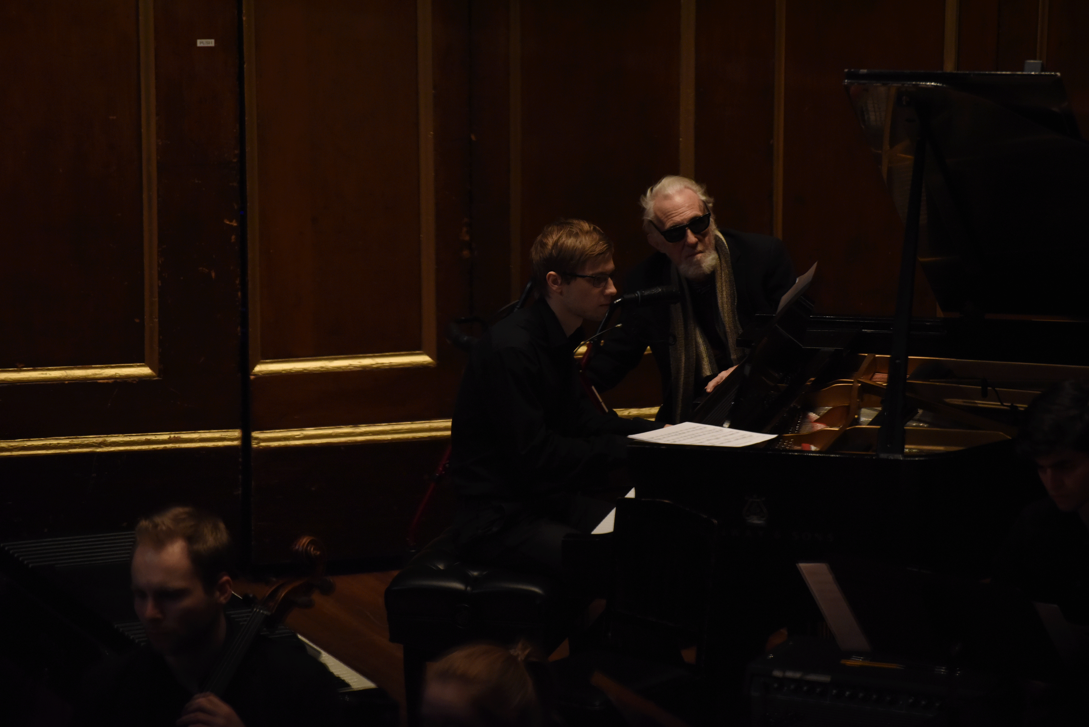 Ran Blake with student pianist Matthew Thomson