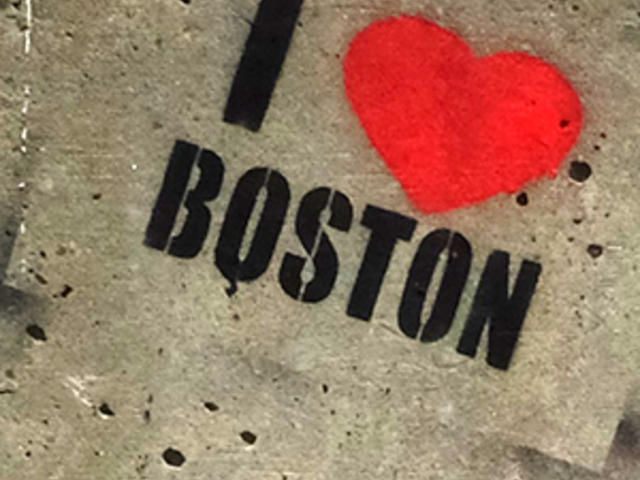 I heart Boston stencil