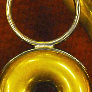 Abstract of brass instrument tubing