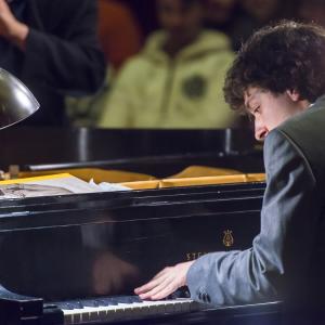 A pianist from NEC Jazz Studies performs