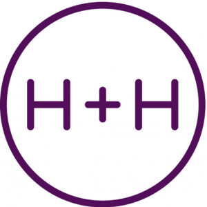 Handel & Haydn Society logo: a circle with H plus H inside