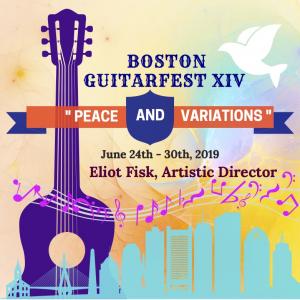 Boston GuitarFest XIV Peace and Variations Logo