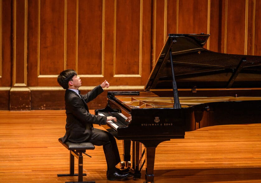 Andrew Li '23 performs in the 2020 Piano Department series celebrating the piano works of Beethoven.