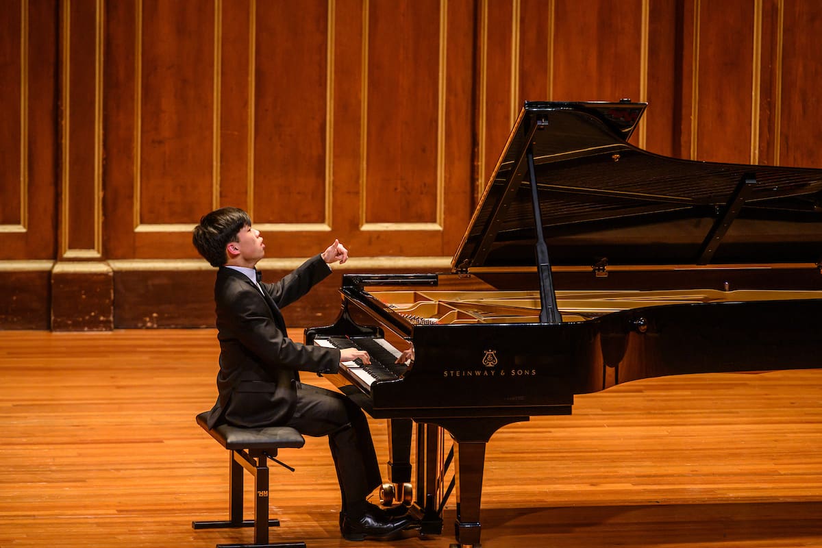Andrew Li '23 performs in the 2020 Piano Department series celebrating the piano works of Beethoven.