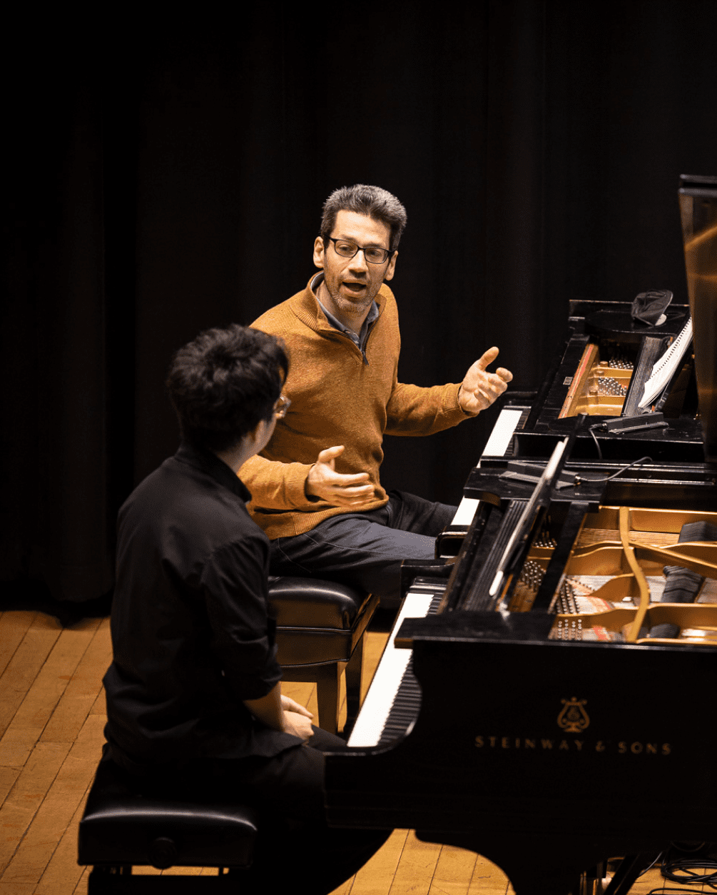 Jonathan Biss piano masterclass in Williams Hall