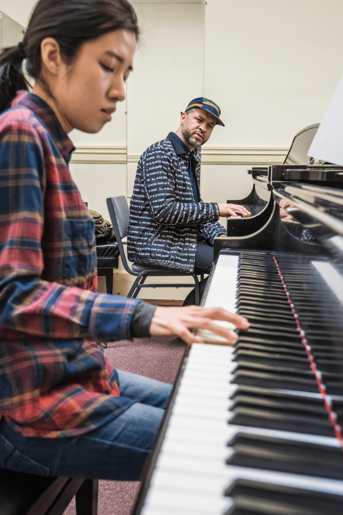 NEC piano student coached by Jason Moran
