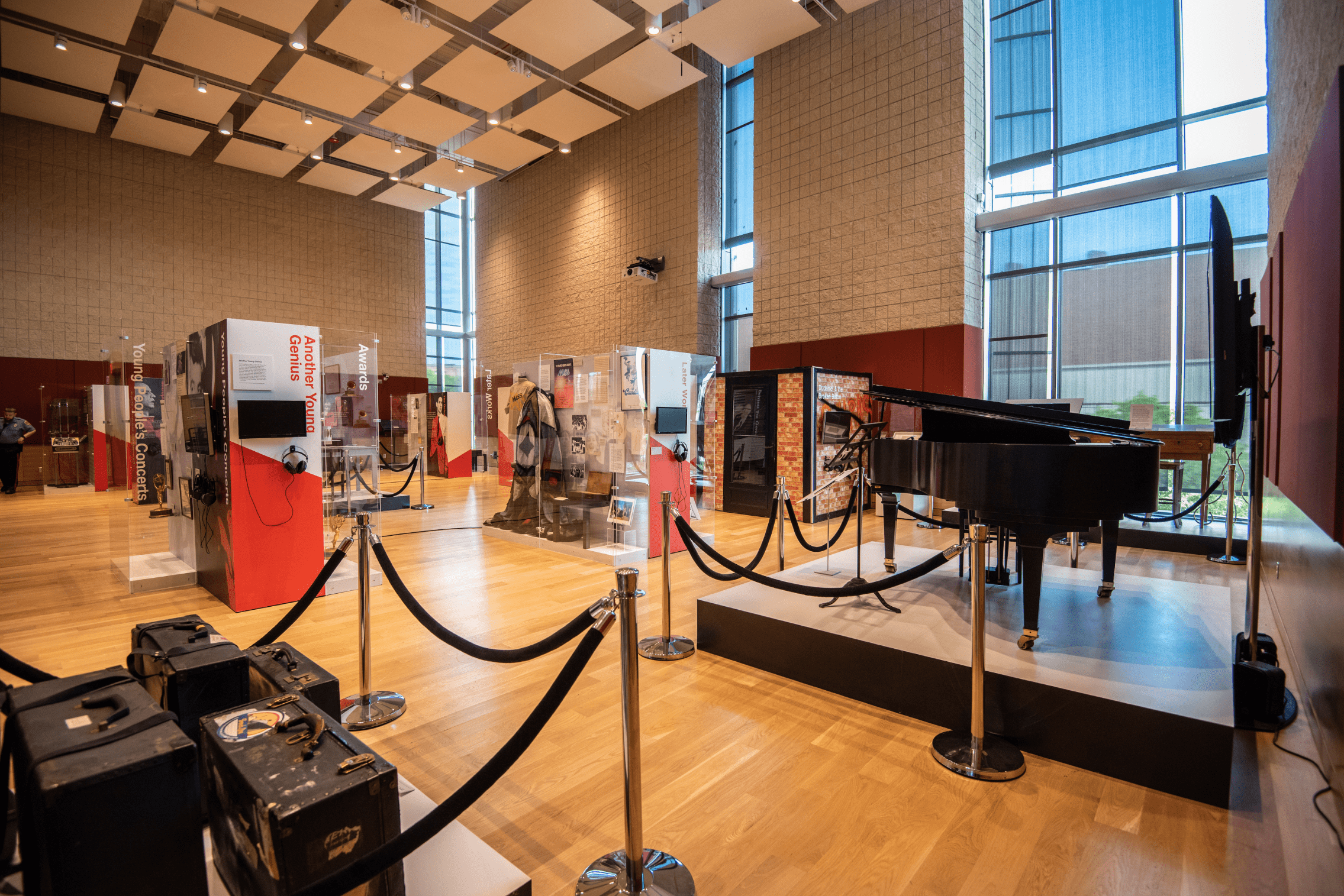 Burnes Hall exhibition set-up