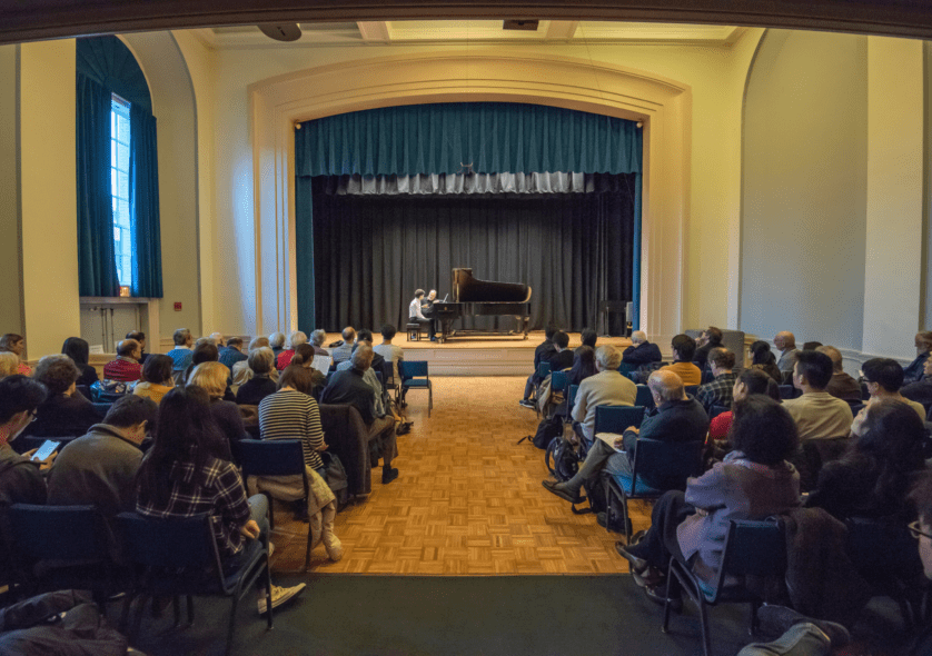 Williams Hall piano masterclass
