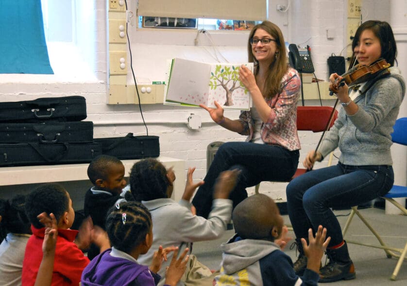 Reading and performing to children