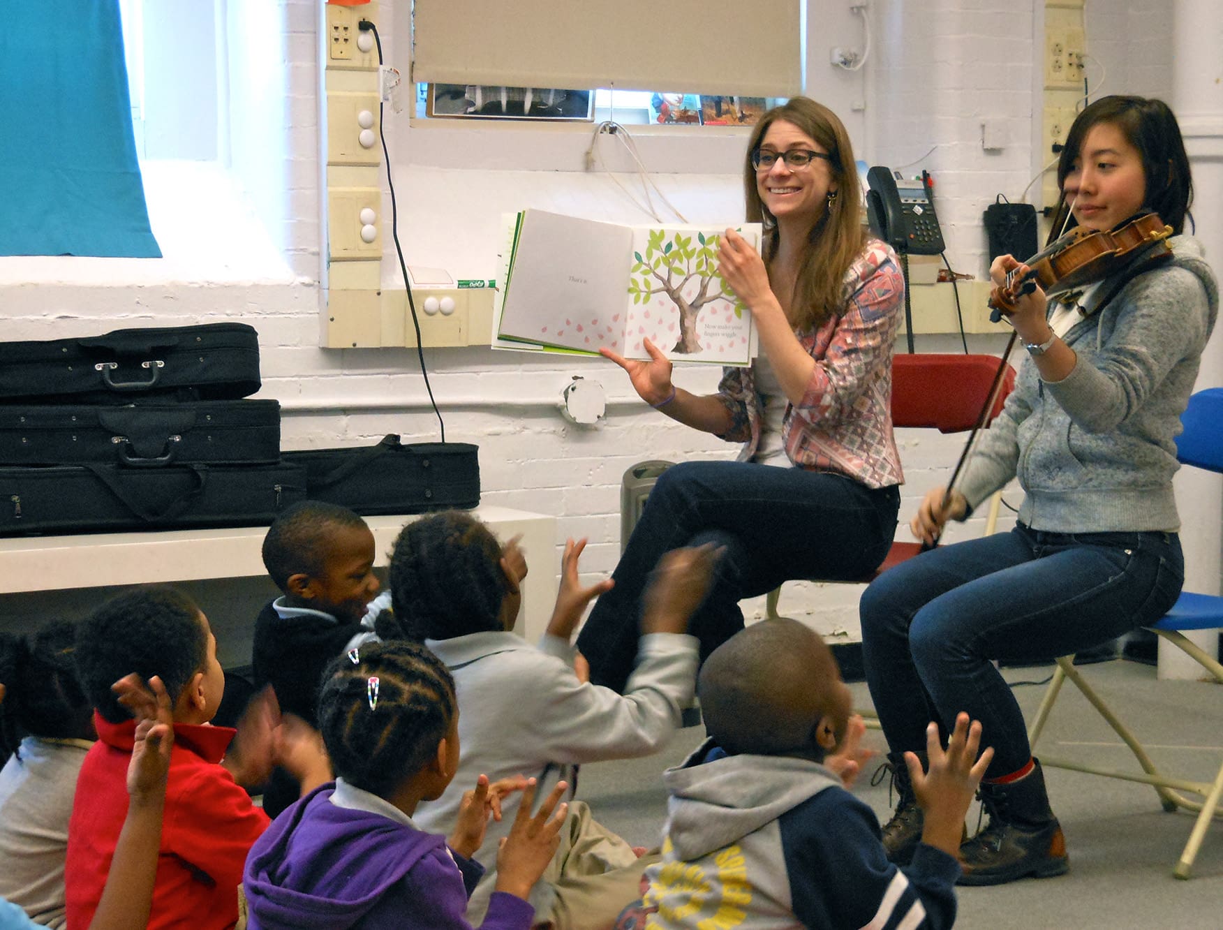 Reading and performing to children