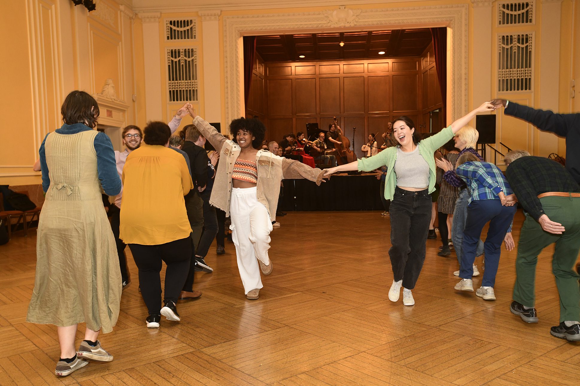 Dancers setting the tone for the NEC Festival at the Contemporary Musical Arts Community Barn Dance.