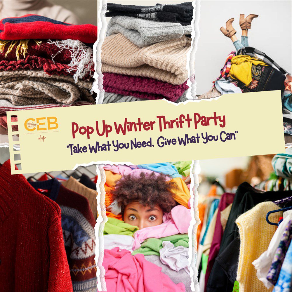 CEB Thrift Party: "Take What You Need, Give What You Can"