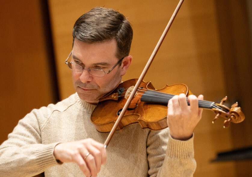 NEC Violinists Perform for BSO Concertmaster Nathan Cole