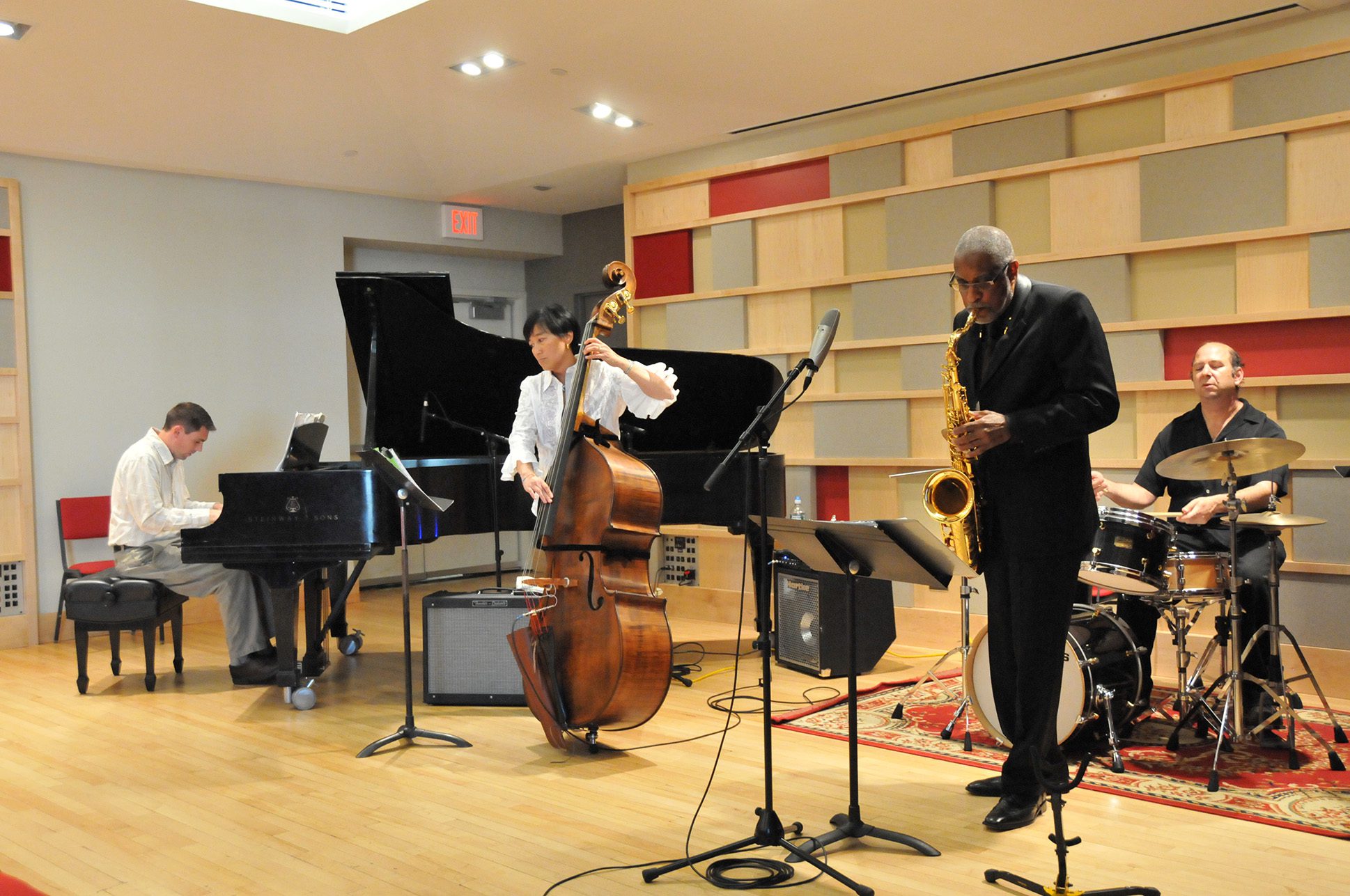 Group of people playing jazz.