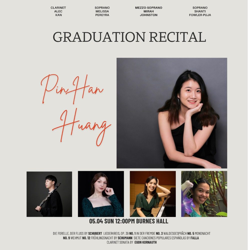 Recital: Pin-Han Huang '25 MM, Collaborative Piano