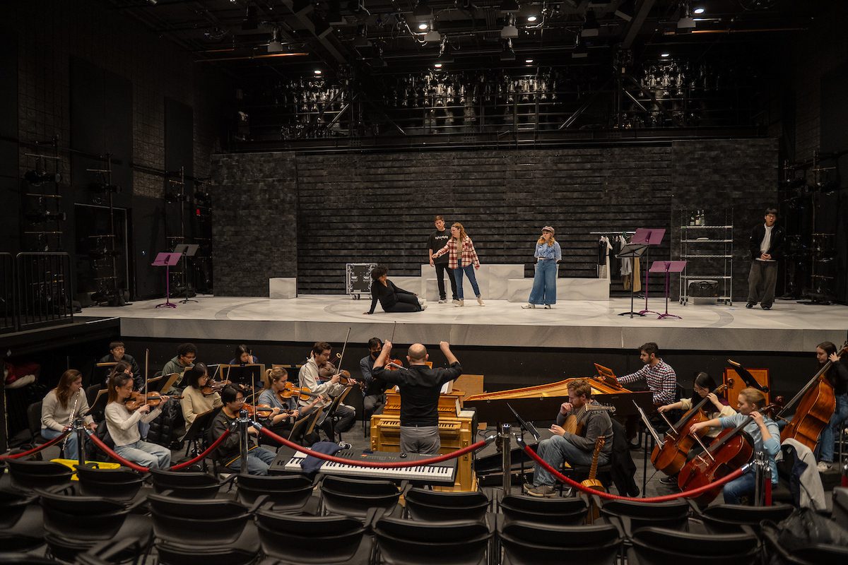 NEC Opera rehearses for its upcoming production of "L'incoronazione di Poppea."  