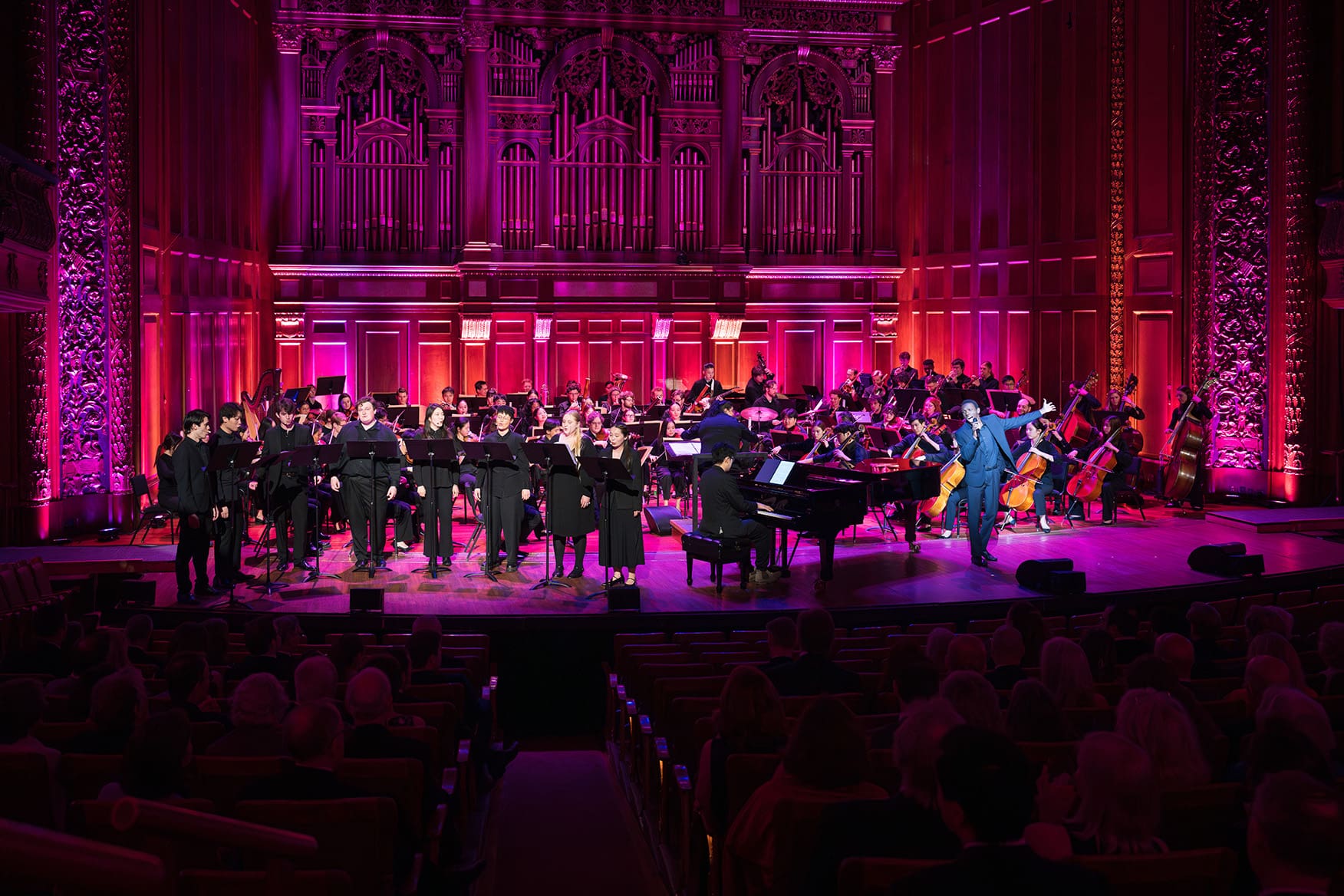Gala-2025-Header Performers on Jordan Hall stage during the annual scholarship gala concert.