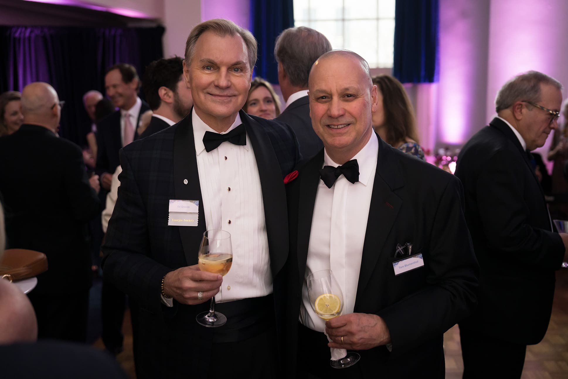 Gala-2025-Scholarship-Support Two people wearing tuxedos at the annual scholarship agala.