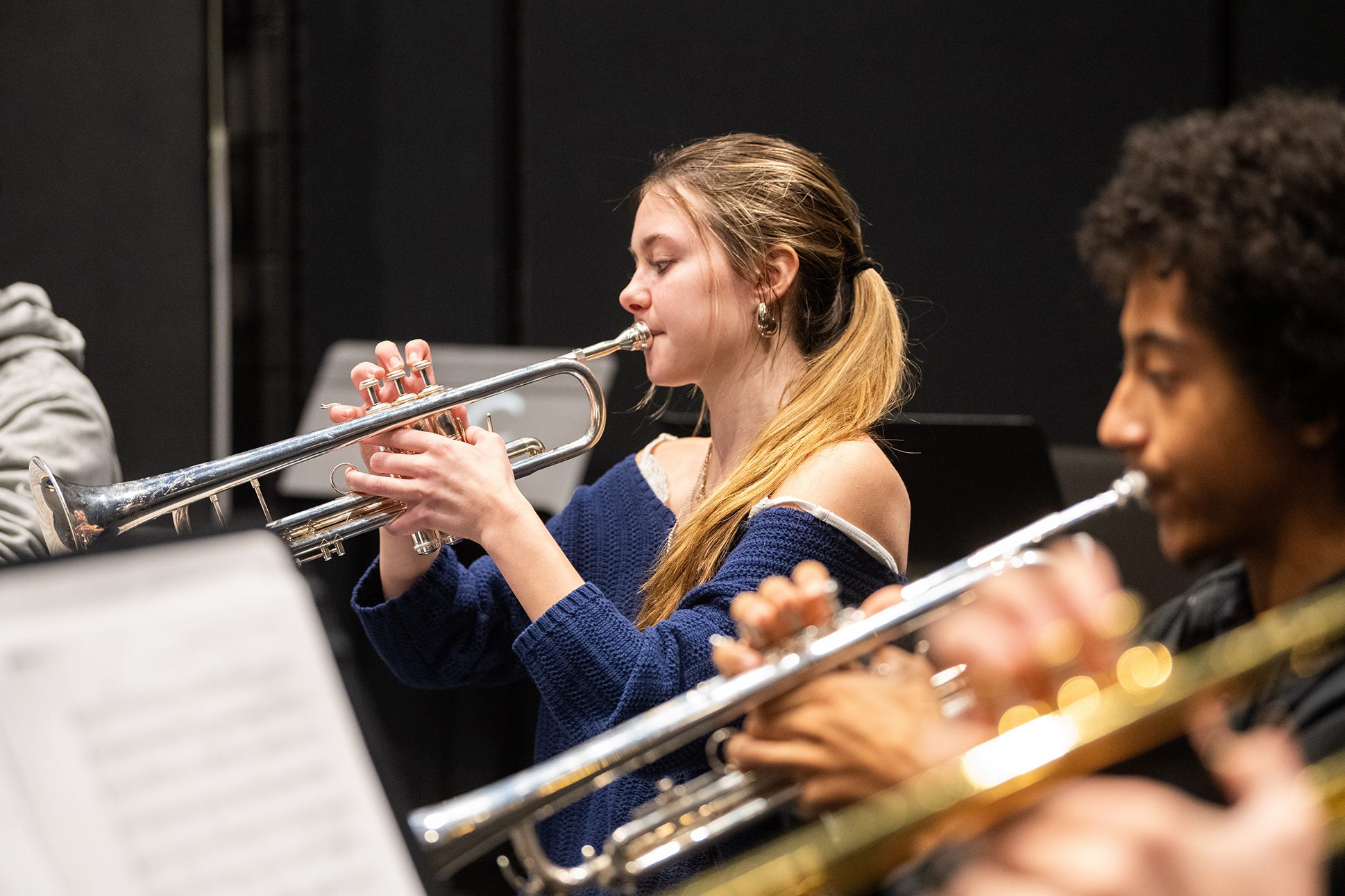 NEC-Prep_Applications-Auditions-Registration Youth Brass Ensemble rehearsing.