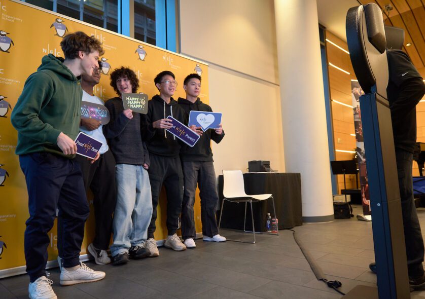 NEC Prep students pose for a group photo.