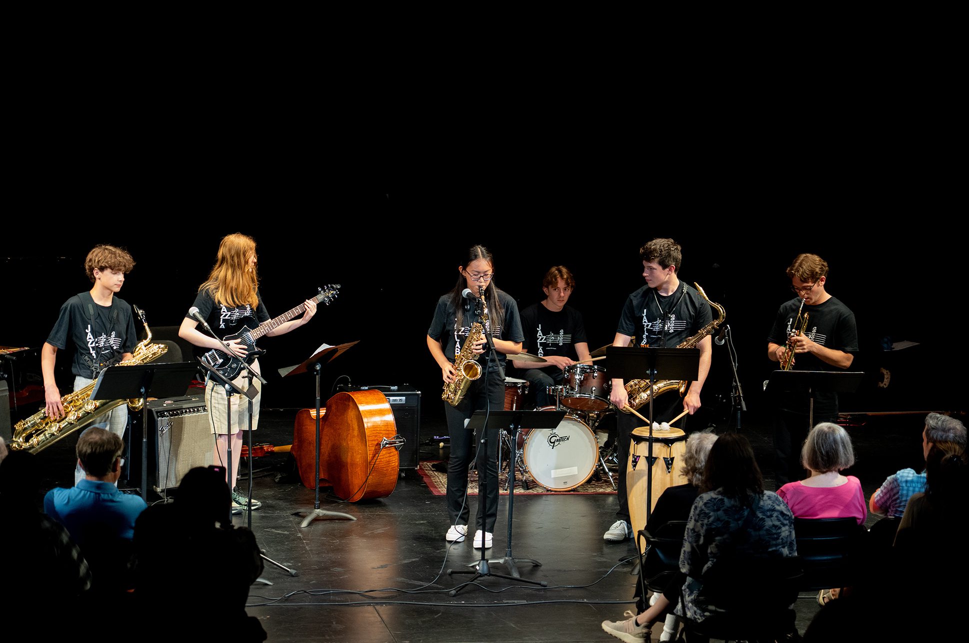 Jazz ensemble performing during the Jazz Lab program.