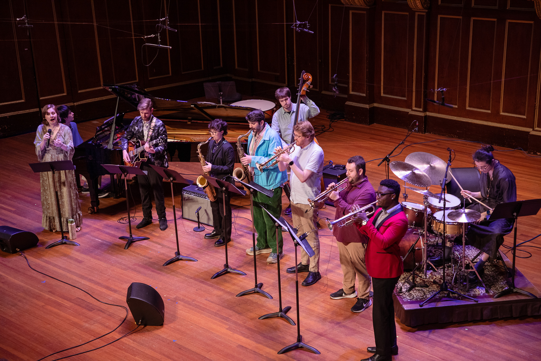 Graduating students perform Toshiko Akiyoshi's "Long Yellow Road."