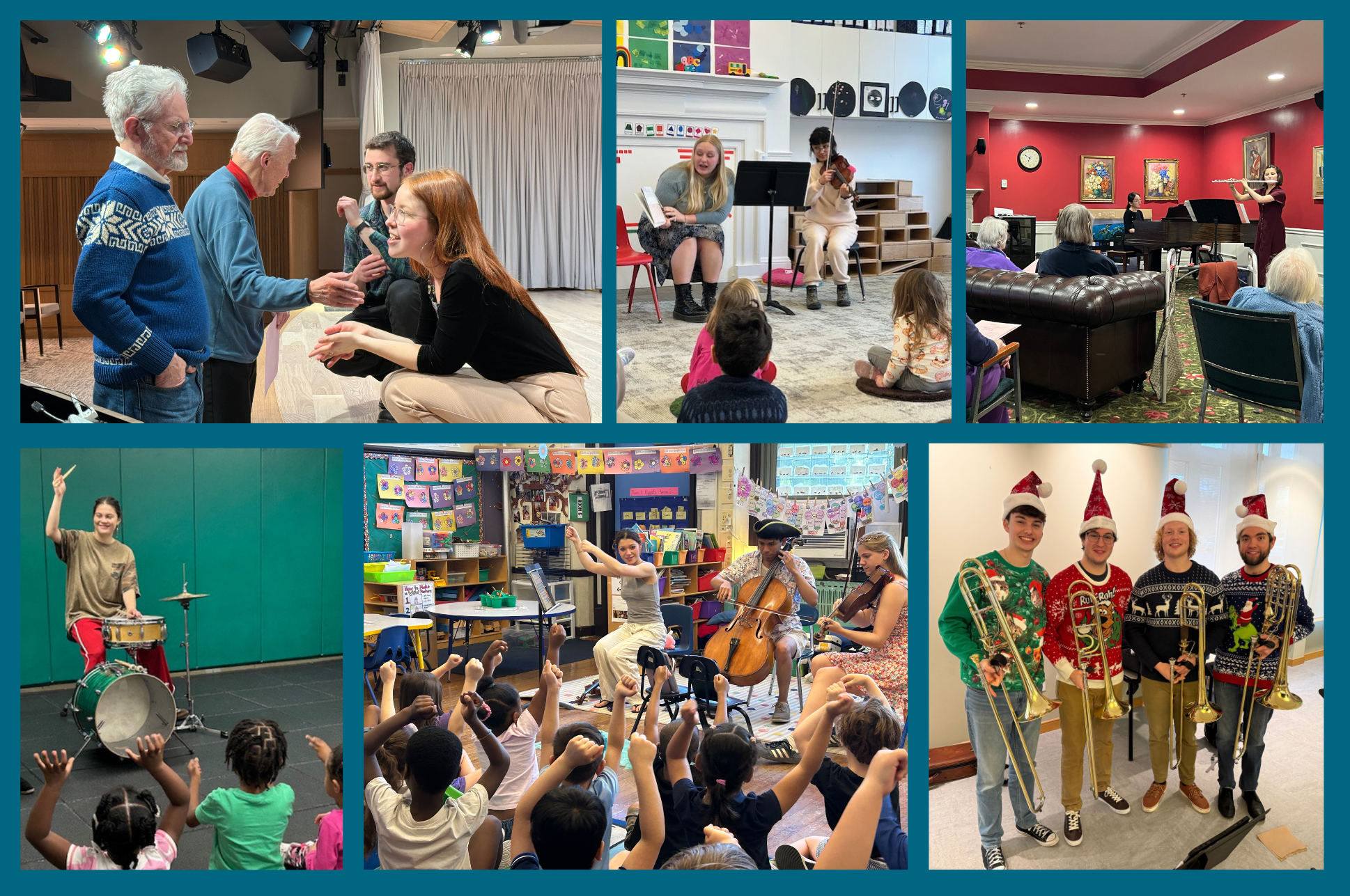 Collage of community events