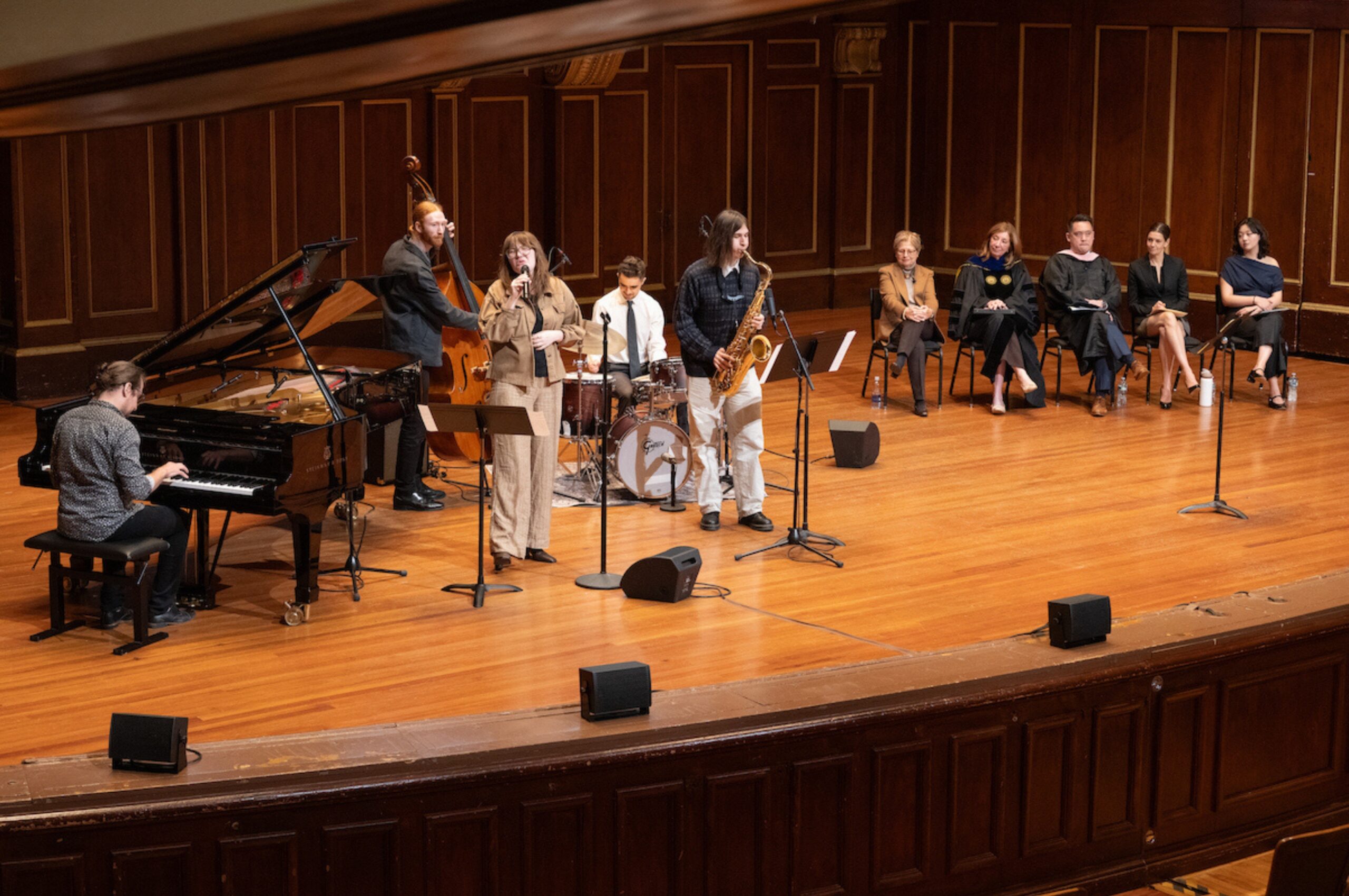 Students from NEC's Jazz Studies Department perform a medley of tunes by Duke Ellington.